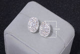 Classic Design Romantic Jewelry Silver Color AAA Cubic Zirconia Stone Stud Earrings For Women Elegant Wedding Jewelry