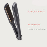 Professional tourmaline ceramic heating plate straight hair styling tool with fast warm-up thermal performance