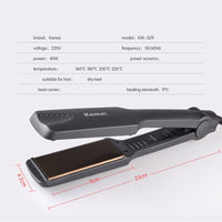 Professional tourmaline ceramic heating plate straight hair styling tool with fast warm-up thermal performance