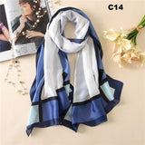 Women Silk Scarf Designer Plaid Summer Beach Shawls and Foulard Wrap Scarves Female Pure Silk Beach Stole
