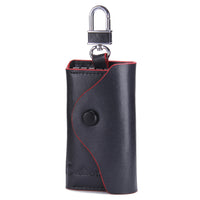 Men's Car Keys Wallets Genuine Cowhide Leather Male Key Holder Organizer Housekeeper Keychain Purse Key Ring Bag Keys Case Pouch