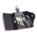 Men's Car Keys Wallets Genuine Cowhide Leather Male Key Holder Organizer Housekeeper Keychain Purse Key Ring Bag Keys Case Pouch