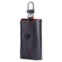 Men's Car Keys Wallets Genuine Cowhide Leather Male Key Holder Organizer Housekeeper Keychain Purse Key Ring Bag Keys Case Pouch
