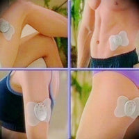 Mini Butterfly Electric Body Therapy Massager Pads Sticker Abdominal Muscle Trainer Stimulator Massage Relax Patch Weight Loss