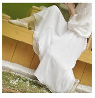 Women Summer Pants Loose Style Women Wide Leg Pants White Oversized Women Boho Pink Pants Female Trousers
