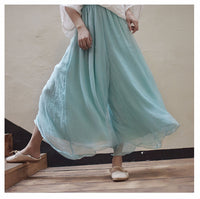 Women Summer Pants Loose Style Women Wide Leg Pants White Oversized Women Boho Pink Pants Female Trousers