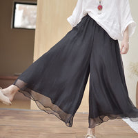 Women Summer Pants Loose Style Women Wide Leg Pants White Oversized Women Boho Pink Pants Female Trousers