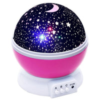 Romantic Starry Sky LED Night Light Projector Battery USB Night Light Creative Birthday Toys For Children