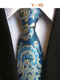 Men's Tie 8cm Plaid Tie Purple Black Floral Ties Blue Striped Necktie Red Wedding For Men Suit Accessories