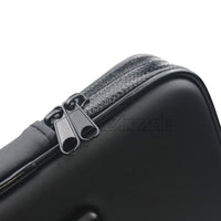 Motorcycle Handlebar Phone Holder Zipper Pocket Waterproof PU Leather Accessories Dual Screw for Harley Kawasaki Touring Cruiser