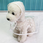 Waterproof Transparent Raincoats XS-XL Dog Raincoat Spring Summer Rain Coats Dog Light Clothes Pet Accessories Puppy Rain