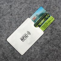 10pcs Anti Rfid Wallet Blocking Reader Lock Bank Card Holder Id Bank Card Case Protection Metal Credit Card Holder Aluminium