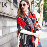 New Winter Scarf for Women Luxury Brand Pashmina Cashmere Poncho Blanket Scarf Wrap Wool Scarf Women Bandana Muslim Hijab Shawl