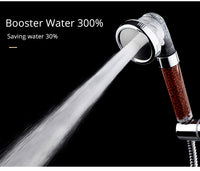 3 Function Adjustable Jetting Shower Head Bathroom High Pressure Water Handheld Saving Anion Filter SPA Shower Heads