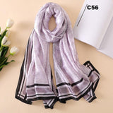 Digital Print Silk Scarf Women Florals Wraps Shawls and Scarf 180cm*90cm