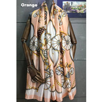 Women's Scarf Silk Scarves Print Soft Shawls Pashmina Fashion Lady Foulard Femme Large Size Bandana