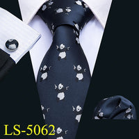 8.5cm Mens Tie Fashion Cartoon Necktie 9 Designs 100% Silk Ties For Men Business Style Tie Set