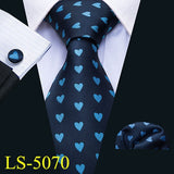 8.5cm Mens Tie Fashion Cartoon Necktie 9 Designs 100% Silk Ties For Men Business Style Tie Set