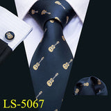 8.5cm Mens Tie Fashion Cartoon Necktie 9 Designs 100% Silk Ties For Men Business Style Tie Set