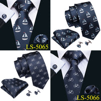 8.5cm Mens Tie Fashion Cartoon Necktie 9 Designs 100% Silk Ties For Men Business Style Tie Set
