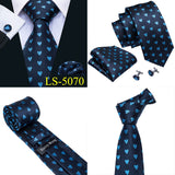 8.5cm Mens Tie Fashion Cartoon Necktie 9 Designs 100% Silk Ties For Men Business Style Tie Set