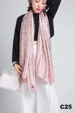 Women Silk Scarf Designer Plaid Summer Beach Shawls and Foulard Wrap Scarves Female Pure Silk Beach Stole