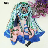 Women Silk Scarf Designer Plaid Summer Beach Shawls and Foulard Wrap Scarves Female Pure Silk Beach Stole