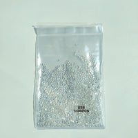 1440pcs Flatback Nail Crystals Rhinestones for Nails 3D Nail Art Decorations SS3-SS12 DIY Glass Gems Stones AB Clear Rose Gold