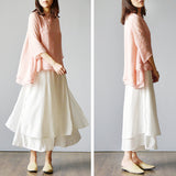 Hot Autumn Spring Women Retro Skirt Pants Fashion Casual Female Wide Leg Pants Ethnic Middle Waist Haram Trousers