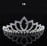 Wedding Bridal Bridesmaid Tiara Crown Headband Heart Girls Love Crystal Rhinestone Jewelry hair Accessories Bride Head Ornament