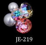 New 10pcs Crystal Bright Pearl Nail Rhinestone Alloy Nail Art Decorations Glitter DIY 3D CJE Nail Jewelry Pendant