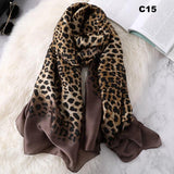 Digital Print Silk Scarf Women Florals Wraps Shawls and Scarf 180cm*90cm