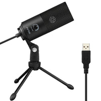 Metal USB Condenser Recording Microphone For Laptop MAC Or Windows Cardioid Studio Recording Vocals  Voice Over, YouTube