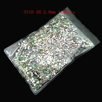 1440pcs Flatback Nail Crystals Rhinestones for Nails 3D Nail Art Decorations SS3-SS12 DIY Glass Gems Stones AB Clear Rose Gold