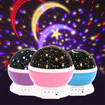 Romantic Starry Sky LED Night Light Projector Battery USB Night Light Creative Birthday Toys For Children