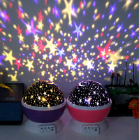 Romantic Starry Sky LED Night Light Projector Battery USB Night Light Creative Birthday Toys For Children