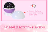 Romantic Starry Sky LED Night Light Projector Battery USB Night Light Creative Birthday Toys For Children