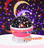 Romantic Starry Sky LED Night Light Projector Battery USB Night Light Creative Birthday Toys For Children