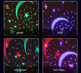 Romantic Starry Sky LED Night Light Projector Battery USB Night Light Creative Birthday Toys For Children