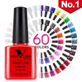 Nail Art Design Manicure 60Color 7.5Ml Soak Off Enamel Gel Polish UV Gel Nail Polish