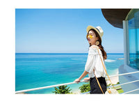 Summer unisex sun hat casual vacation Panama straw hat women wide brim Beach jazz men hats Foldable Chapeau