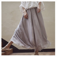 Women Summer Pants Loose Style Women Wide Leg Pants White Oversized Women Boho Pink Pants Female Trousers