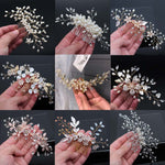 Bridal Hair Accessories Crystal Peals Hair Combs Wedding Hair Clips Accessories Jewelry Handmade Women Hair Ornaments Headpieces