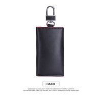 Men's Car Keys Wallets Genuine Cowhide Leather Male Key Holder Organizer Housekeeper Keychain Purse Key Ring Bag Keys Case Pouch