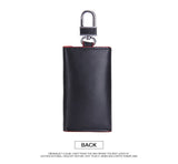Men's Car Keys Wallets Genuine Cowhide Leather Male Key Holder Organizer Housekeeper Keychain Purse Key Ring Bag Keys Case Pouch